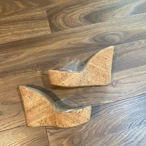 Clear Cork Wedges